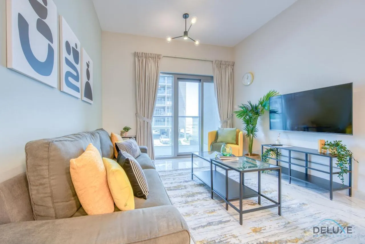 Snug 1Br At Mag 520 Dubai South By Deluxe Holiday Homes 아파트